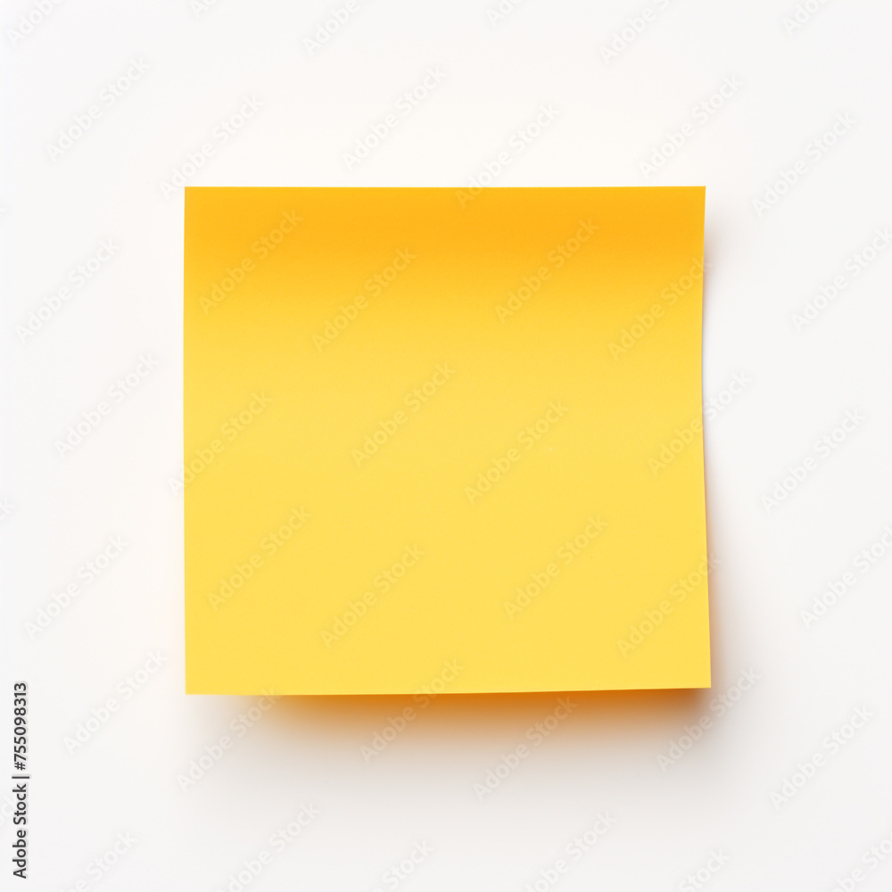 Yellow sticky post it note, white background, professional photo сreated with Generative Ai Yellow sticky post it note, white background, professional photo сreated with Generative Ai