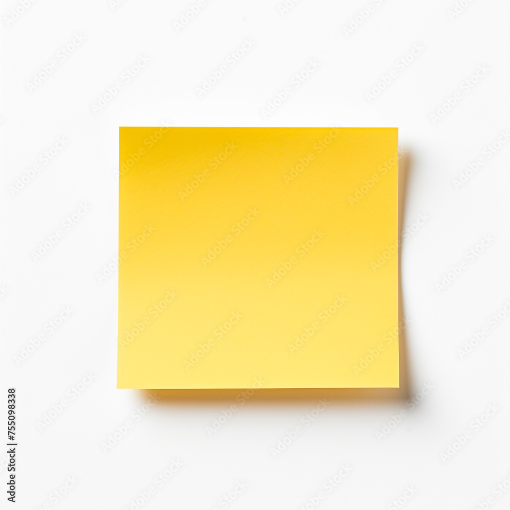 Yellow sticky post it note, white background, professional photo сreated with Generative Ai Yellow sticky post it note, white background, professional photo сreated with Generative Ai