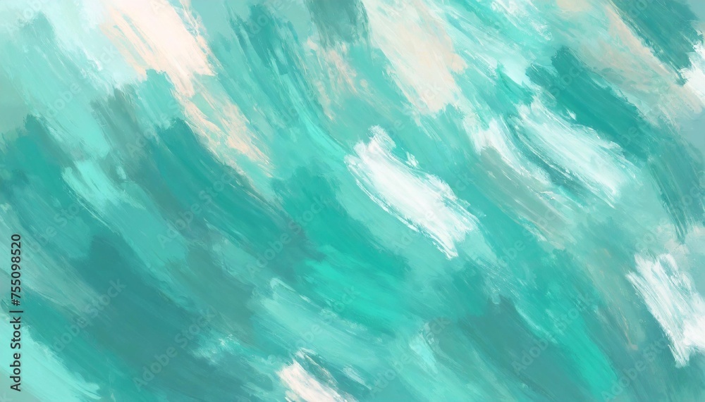 pastel bright teal colored oil painted background