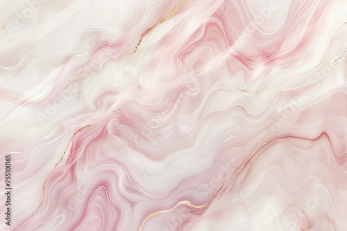 Detailed close-up view of the intricate pink marble texture, showcasing its unique patterns and colors.
