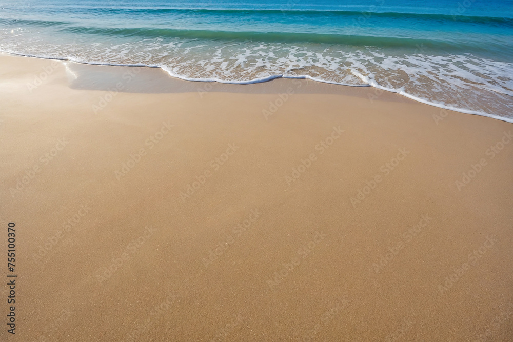 sand beach with waves sand beach with waves