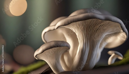 oyster mushroom pleurotus ostreatus background photo