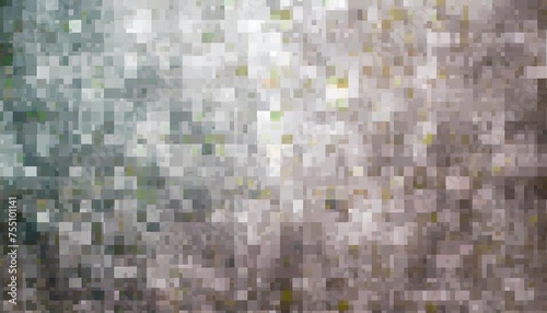 a background made of irregular squares in colorful pixel mosaic © Claudio