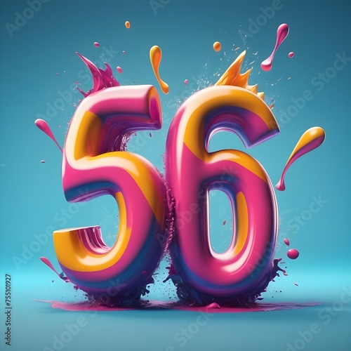 colorful letters chocolate design  