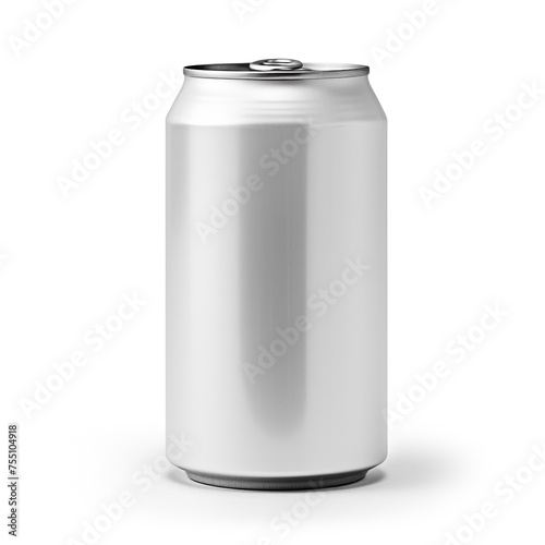 aluminum beverage drink soda can, white background, professional photo сreated with Generative Ai