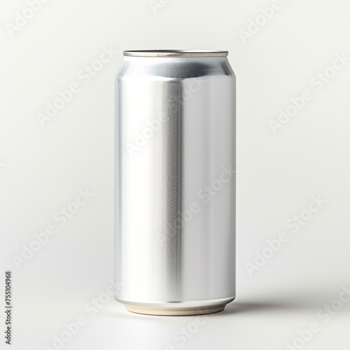 aluminum beverage drink soda can, white background, professional photo сreated with Generative Ai