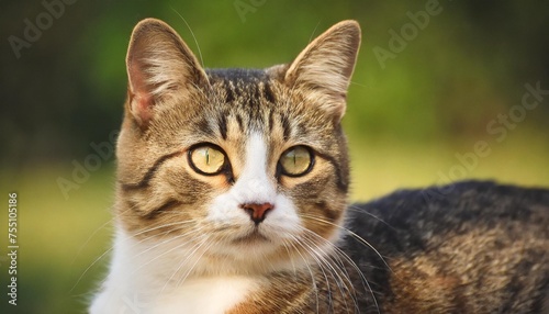 close up portrait of a cat