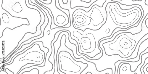 Abstract seamless pattern with lines. Topographic map contours
