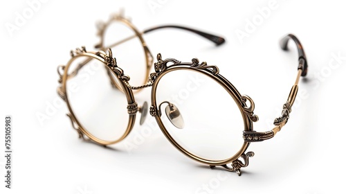 vintage eye glass frame with ornate detailing.