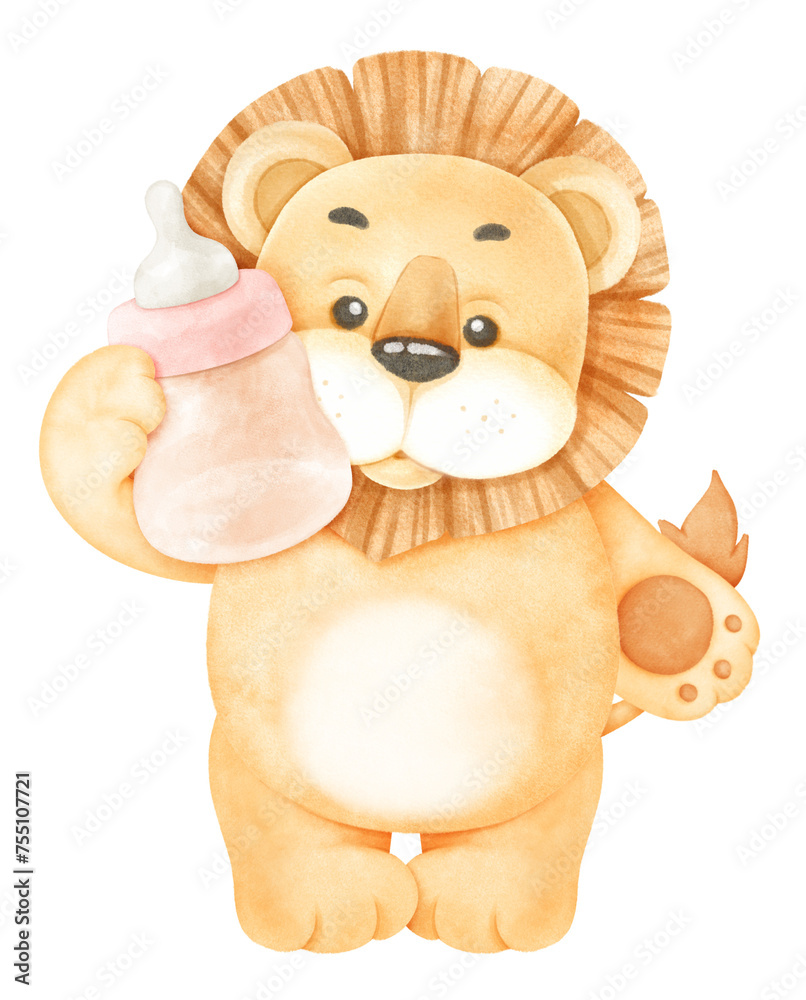 Fototapeta premium baby lion