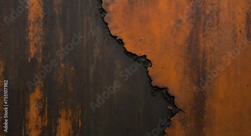 Delving into the Allure of Worn-Out Surfaces: Grunge and Detailed Rust Iron, Embraced by Oxidized Metal