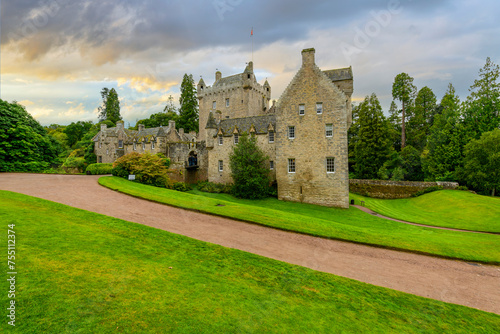 Cawdor Castle is a Scottish castle in the parish of Cawdor in Nairnshire, Scotland. It is built around a 15th-century tower house. 