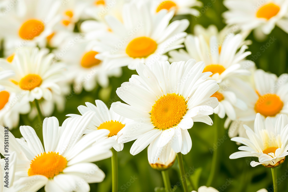 Obraz premium White daisy flowers