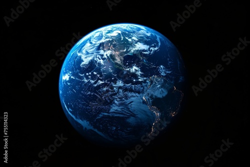 Earths Nighttime View From Space