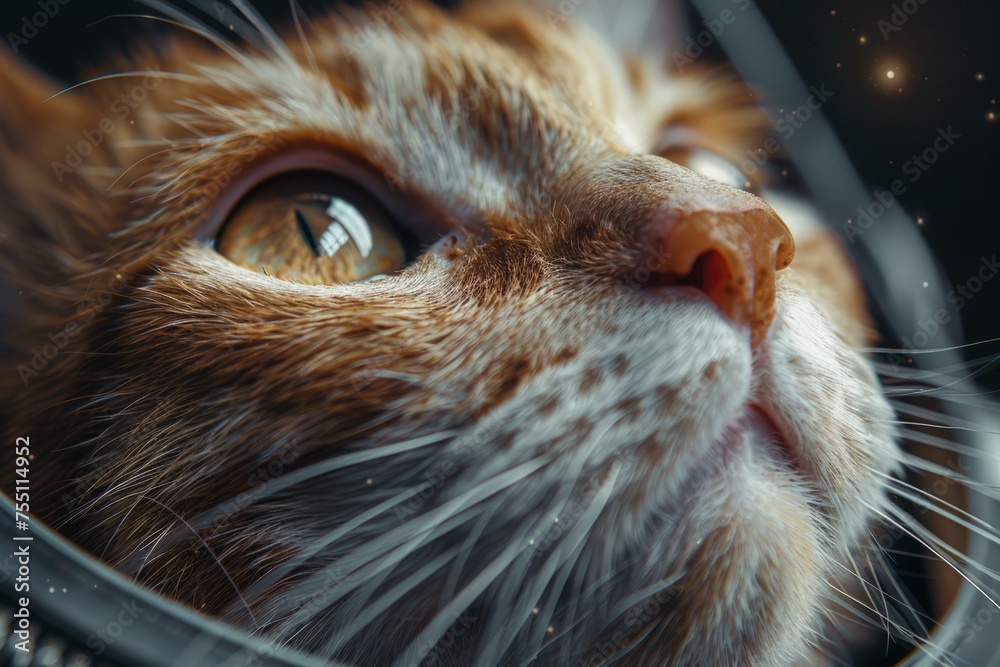 Close-Up of Cat Looking Out of Window