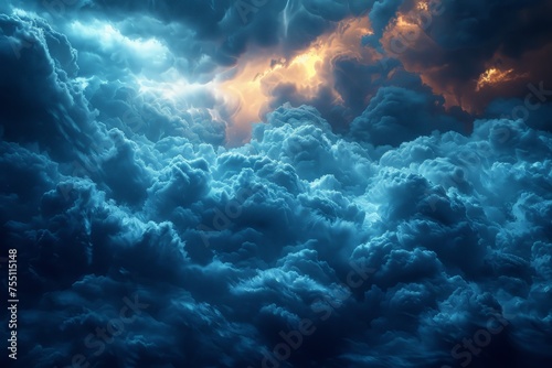 Dense Cloud Cover Overhead © Ilugram