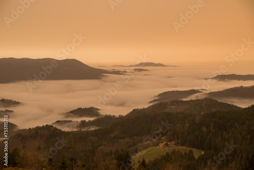 Saharan air layer over the Black Forest in Germany