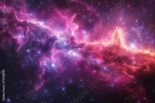 Colorful Space Filled With Stars