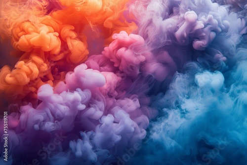 Colorful Smoke Floating in the Air
