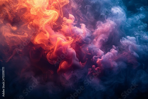 Vibrant Colorful Smoke