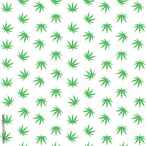 Marijuana seamless pattern Weed vector cannabis leaf tile background polka dot scarf isolated repeat wallpaper