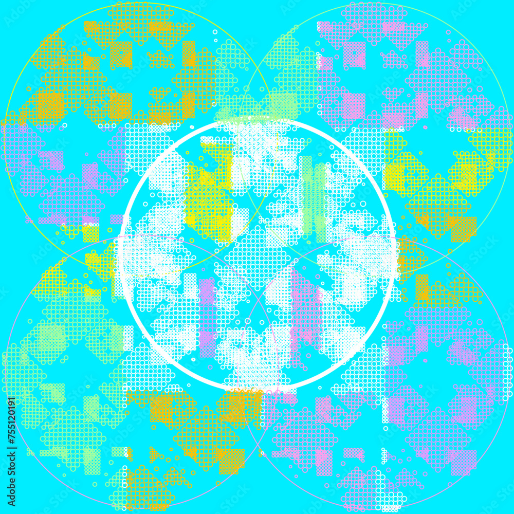 Naklejka premium pastel pattern honeycomb84