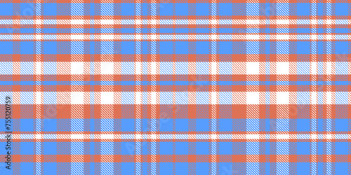 Gingham pattern background. Retro tablecloth texture. Abstract color full of Scott pattern. Pastel gingham seamless background for print on fabric. Vector art.