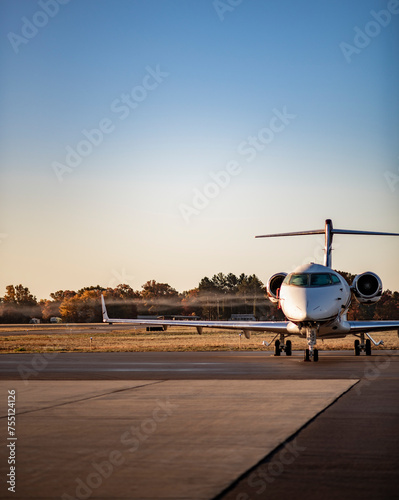 Jet with fog
