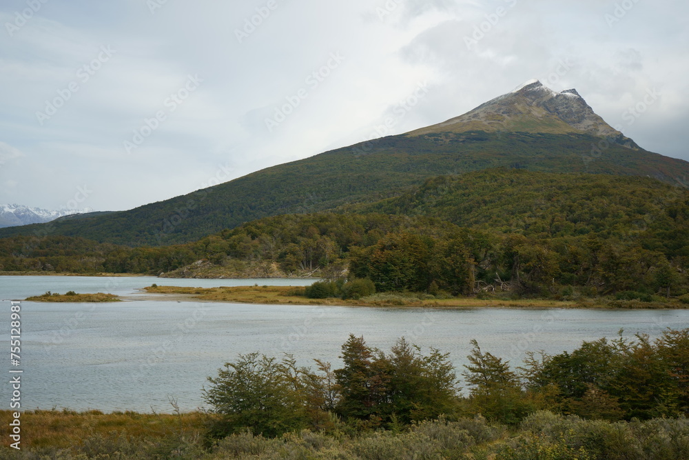 Mountain view across a lake