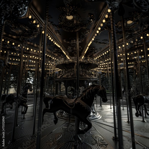 a carousel with dark aesthetic 