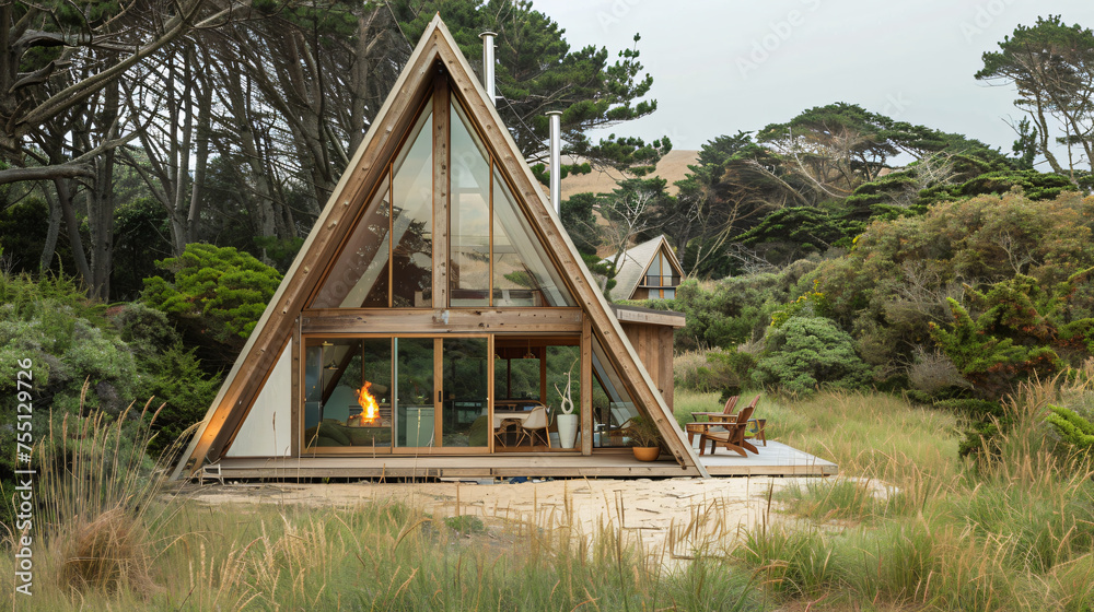 Curated visual reference: Picture Idea: A Frame Homes Designed With Sustainability And Coastal Conservation In