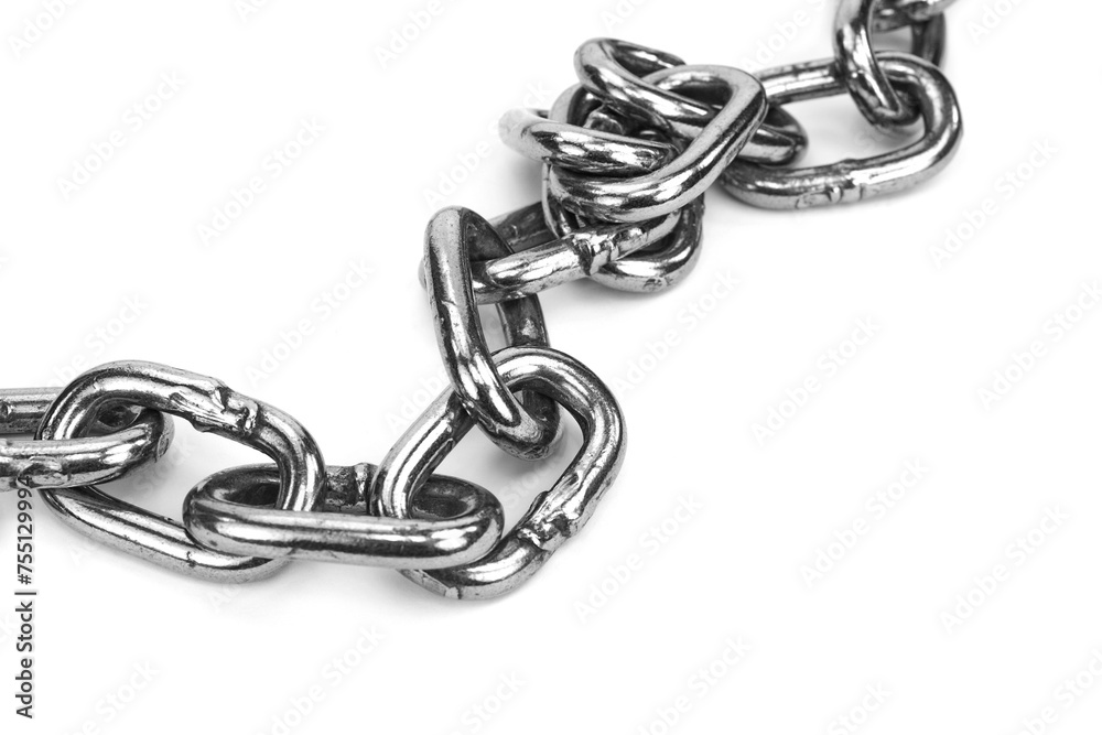 Obraz premium Chain isolated on white background