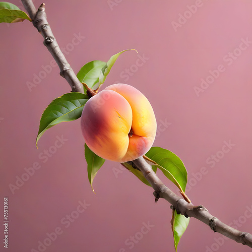 peach on branch