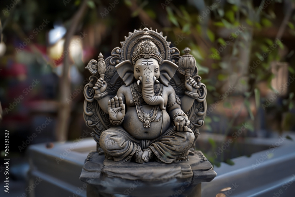 Ganapathi, Ganesha, statue of Hindu deity
