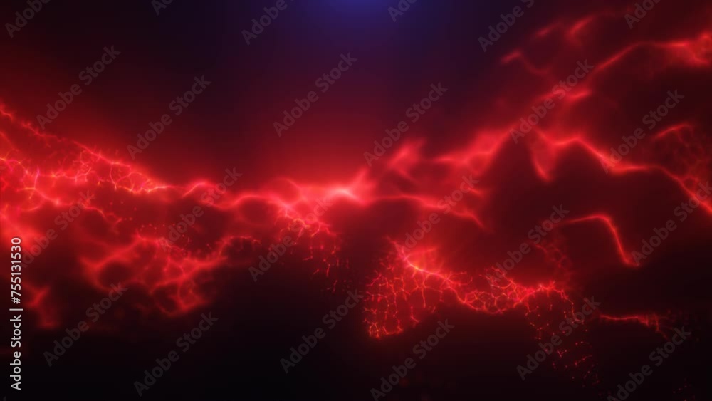 Red energy magic digital high tech waves with light rays lines and energy particles. Abstract background. Video in high quality 4k, motion design Red energy magic digital high tech waves with light rays lines and energy particles. Abstract background. Video in high quality 4k, motion design