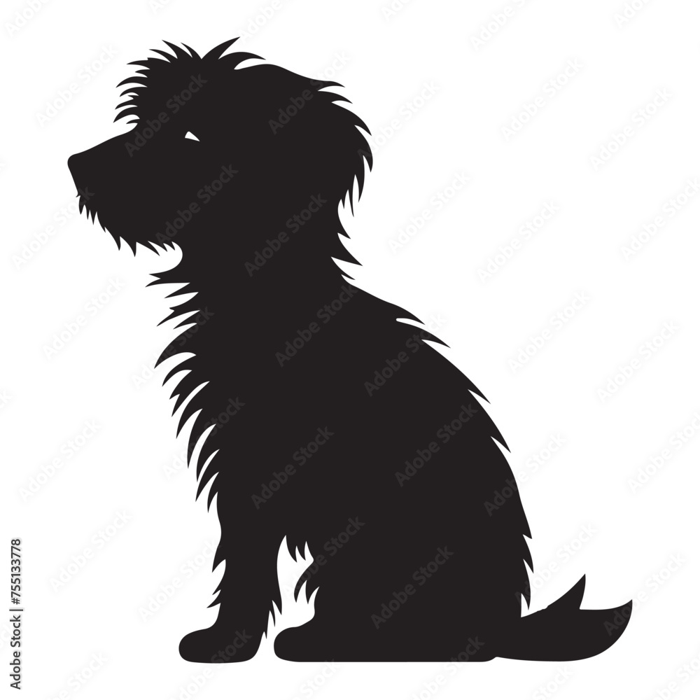 A black silhouette Daisy dog set
