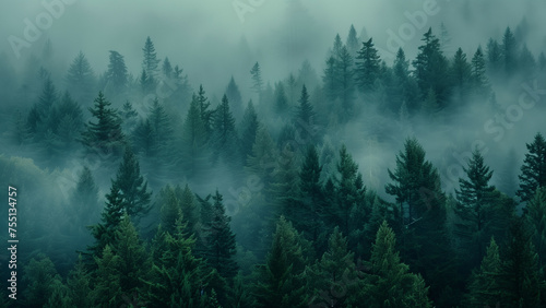 Into the Woods: A Journey Through the Misty Evergreens of the Pacific Northwest © 대연 김