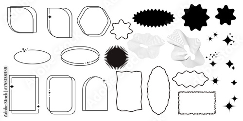 Set of elements, faesthetic frames
