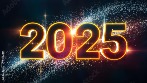 Illustration for new year 2025