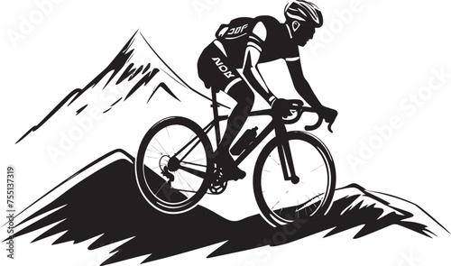 Beyond the Limits Cyclist Pushing Boundaries on Untamed Trails The Call of the Wild Path Mountain Bike Icon for Adventurous Riders