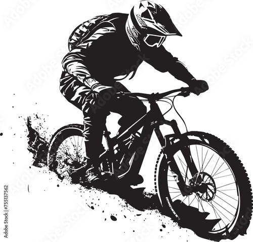 Peak Pursuit Symbol Conquering Trails Summit Seeker Icon Cycling Adventure