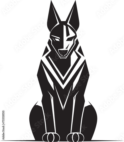 Abstract Guardian An Anubis Mascot Jackals Journey An Anubis Logo Design