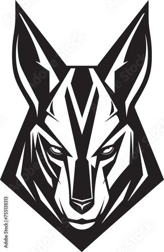 Echoes of Anubis An Abstract Anubis Mascot Vector Graphic Design The Weighing Heart An Anubis Mascot Logo Design for Justice
