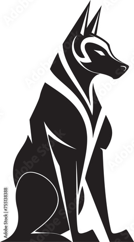 The Weighing of Souls An Anubis Mascot Logo Design for Judgment Modern Pharaohs Guard An Abstract Anubis Icon for Powerful Protection