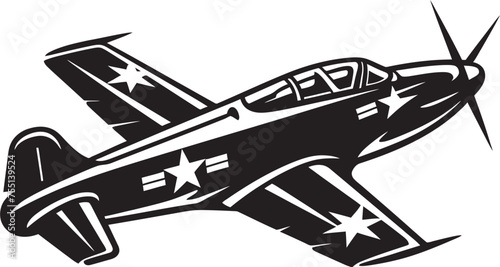 Thunderbird Triumph Air Force Thunderbolt Graphic Vector Sky Fury Thunderbolt Iconic Emblem Design
