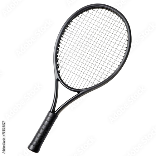 Tennis racket isolated on transparent background.