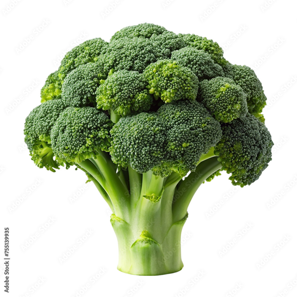 Broccoli isolated on a transparent background. Broccoli isolated on a transparent background.