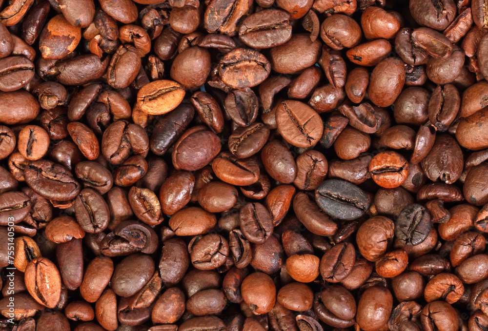 Coffee beans isolated, strong beans Coffee beans isolated, strong beans