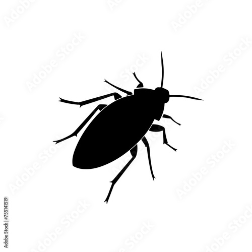 silhouette of cockroach