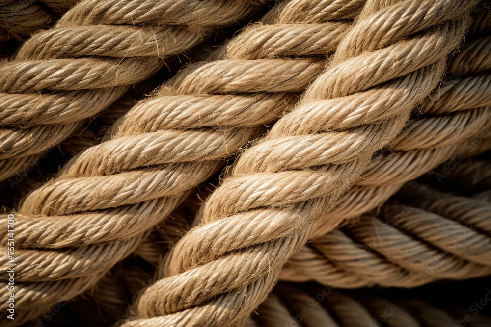 Intricate Rope line background. Nautical woven. Generate Ai Intricate Rope line background. Nautical woven. Generate Ai